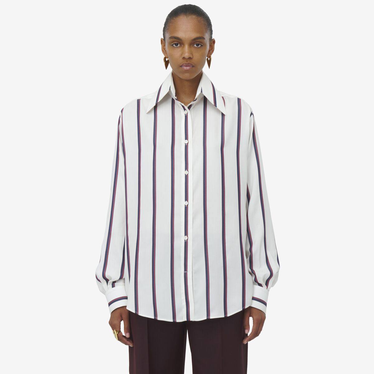 ALEXANDER MCQUEEN - College Stripe Shirt - Item 819450QBAC99194